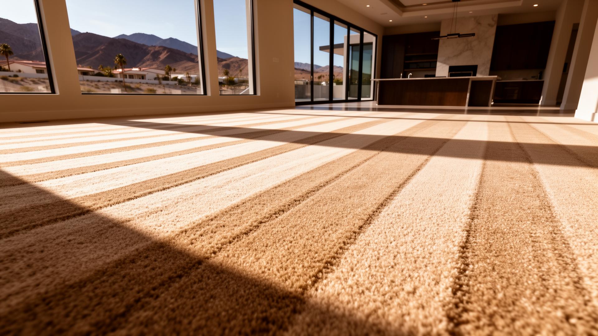 Freshly cleaned carpet in a Las Vegas listing ready for showing